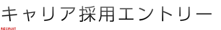 キャリア採用エントリー